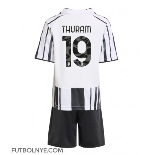 Camiseta Juventus Khephren Thuram #19 Primera Equipación para niños 2025-26 manga corta (+ pantalones cortos)